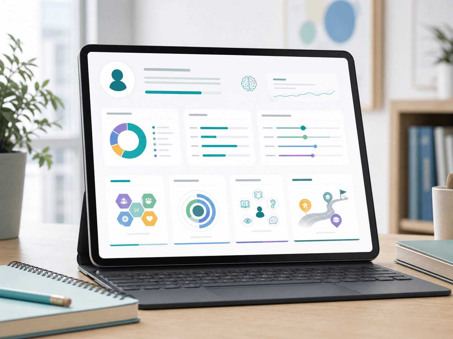 Student assessment dashboard showing profile and career insights